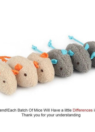 6pcs Mix Cat Toy Catnip Plush Mice