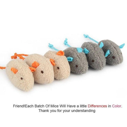 6pcs Mix Cat Toy Catnip Plush Mice