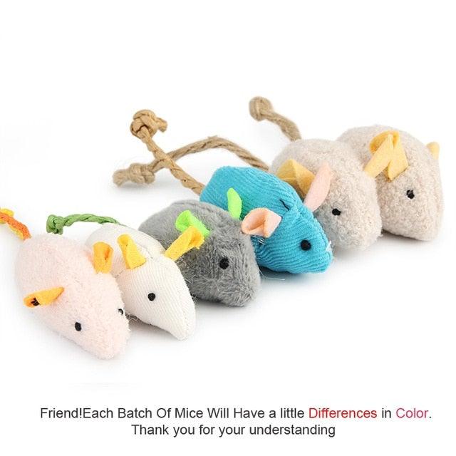 6pcs Mix Cat Toy Catnip Plush Mice