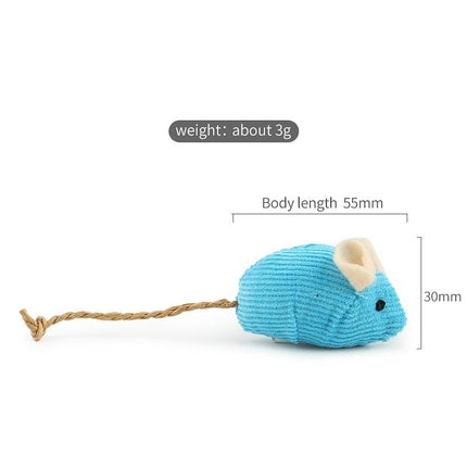 6pcs Mix Cat Toy Catnip Plush Mice