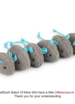 6pcs Mix Cat Toy Catnip Plush Mice