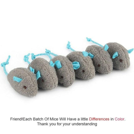 6pcs Mix Cat Toy Catnip Plush Mice