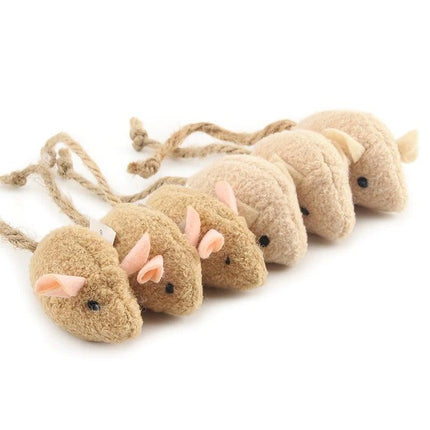 6pcs Mix Cat Toy Catnip Plush Mice