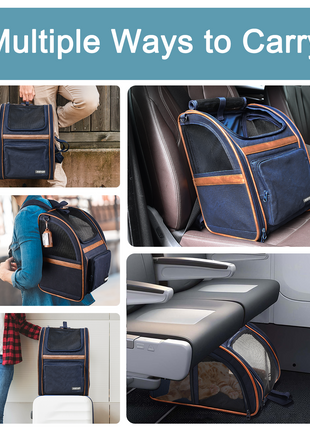 GOOPAWS Soft Backpack Carrier for Small Dogs and Cats, Collapsible with Breathable Mesh - Pup List