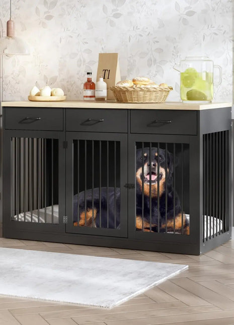 55.3" Avila Large Dog Crates Furniture