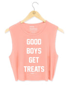 Good Boys Get Treats Crop Tank | Gift for Dog Moms | Made in USA