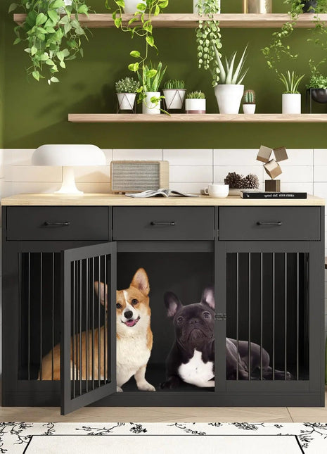 55.3" Avila Large Dog Crates Furniture