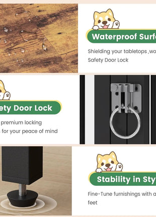 63" Cohen Large Dog Crates Furniture