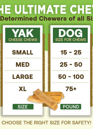 Gold Yak Chews for Small Dogs (4 - 75 sticks)