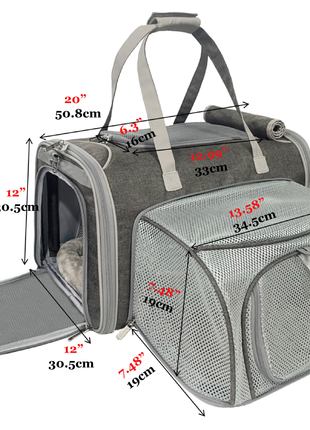 Mr. Peanut's Gold Series Big Apple XL Expandable Pet Carrier V3.0