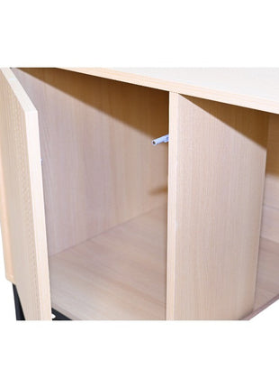 Modern Wooden Cat House with Scratching Mat - 47.64' x 21.46' x 25.98', 76.4 lbs