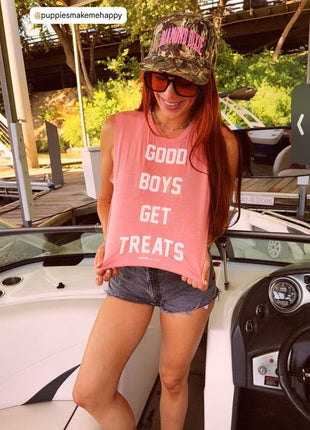 Good Boys Get Treats Crop Tank | Gift for Dog Moms | Made in USA