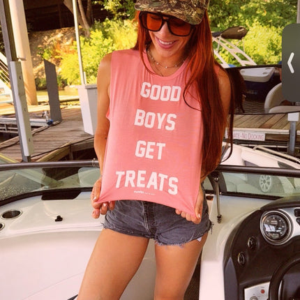 Good Boys Get Treats Crop Tank | Gift for Dog Moms | Made in USA