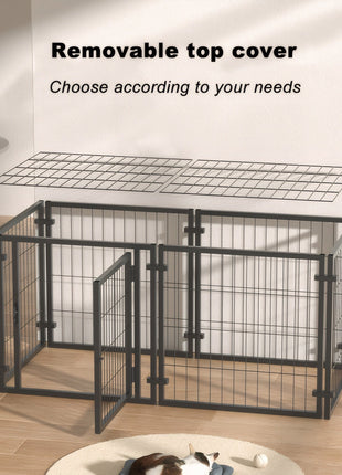 47.2' Dog Crate for Small Medium Large Dogs, Puppy Dog Playpen for Yard Indoor Outdoor Use, Pet Dog Cage Kennel (47.2'L x 23.6'W x 23.6'H)