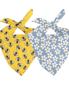 Bees & Daisy Dog Bandana