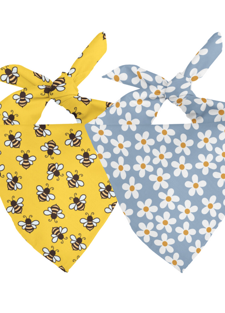 Bees & Daisy Dog Bandana