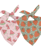 Watermelon & Strawberry Dog Bandana