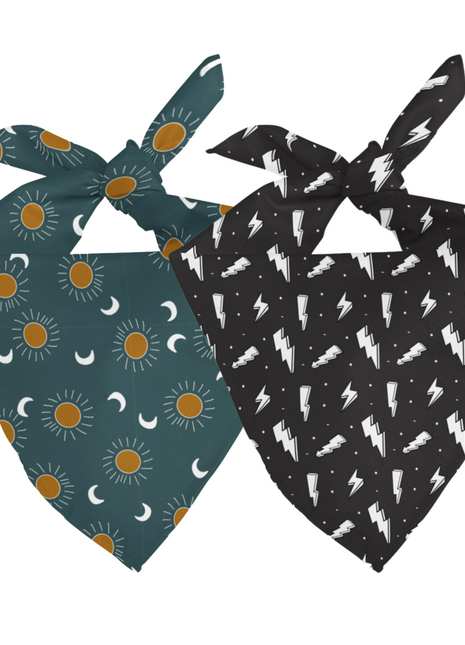 Blue Moon & Lightning Dog Bandana