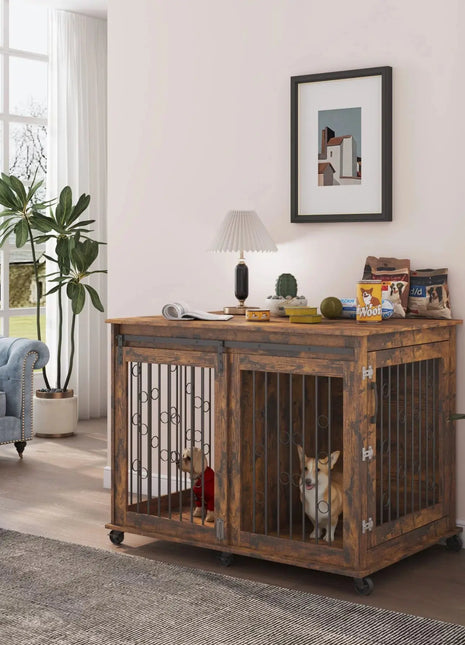 43.7" Hana Large Dog Crates Furniture