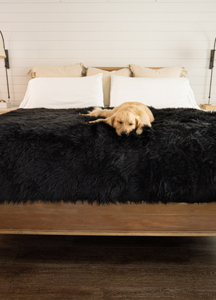 PupProtector™ Waterproof Throw Blanket - Midnight Black