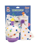 4-Piece Dog Birthday Kit – Celebrate in Style with Bandana, Hat, Bow Tie & Plush Toy