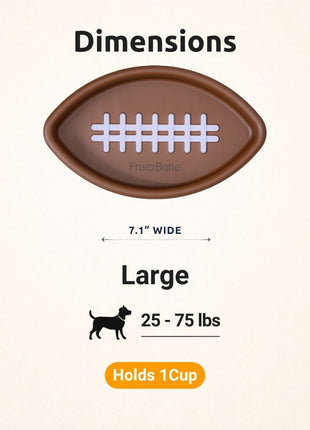 FreezFootball - Tough Enrichment Football Toy