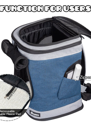 GOOPAWS Soft Backpack Carrier for Small Dogs and Cats, Collapsible with Breathable Mesh - Pup List