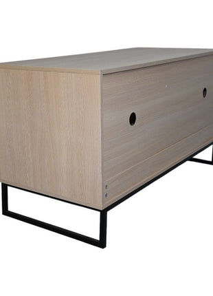Modern Wooden Cat House with Scratching Mat - 47.64' x 21.46' x 25.98', 76.4 lbs