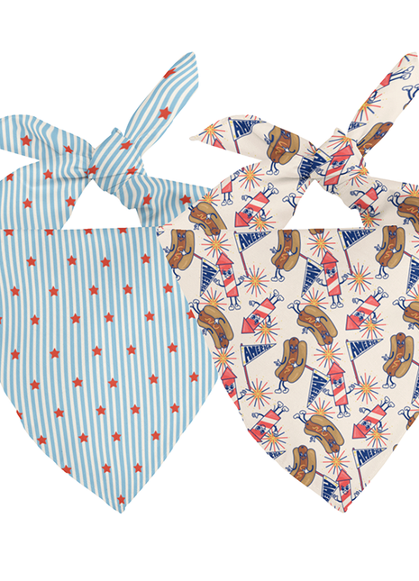 American Summer Dog Bandana