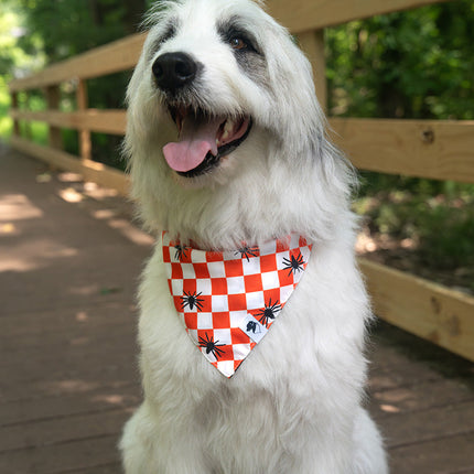 Halloween Plaid Dog Bandana