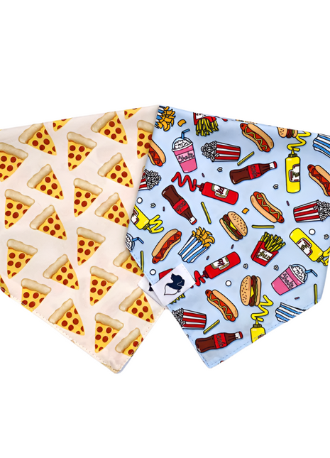 Pizza & Food Dog Bandana