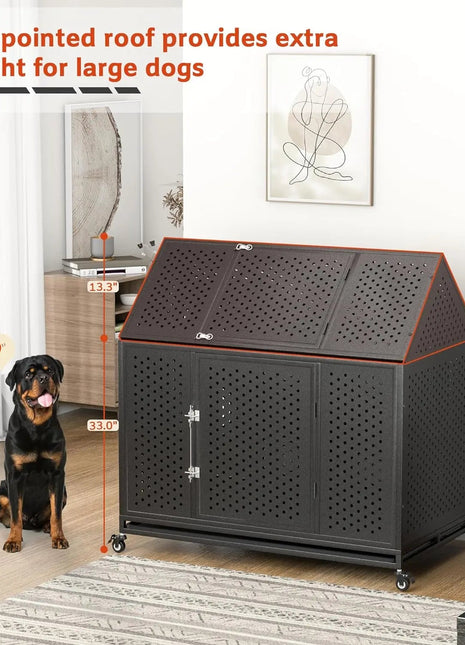 47.2" Noel Indestructible Heavy Duty Dog Crate