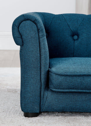 Elegant Rectangle Pet Bed, Durable Elevated Dog Sofa Bed, Comfortable Dog Couch, Blue Foam, 40'*23'*14'