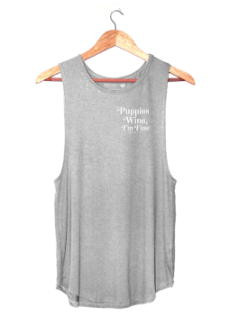 Puppies & Wine 2.0 - Women's Sleeveless