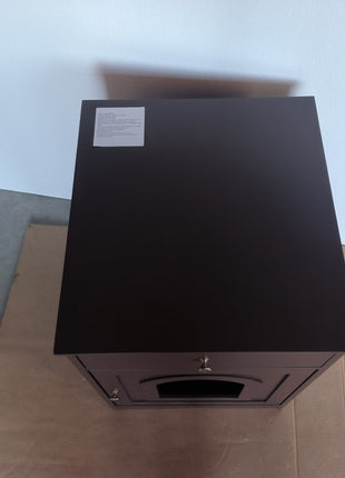 Wooden Pet House Cat Litter Box Enclosure with Drawer, Side Table, Indoor Pet Crate, Cat Home Nightstand (Brown)