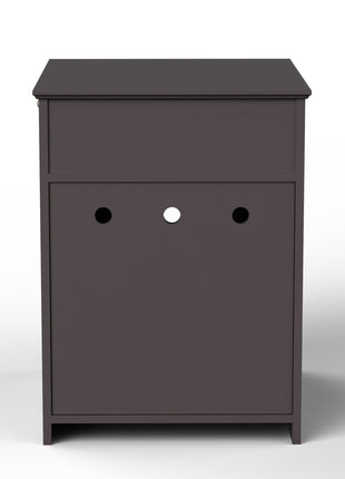 Wooden Pet House Cat Litter Box Enclosure with Drawer, Side Table, Indoor Pet Crate, Cat Home Nightstand (Brown)