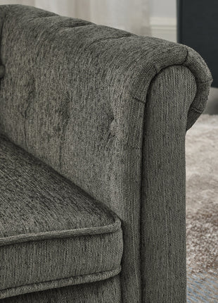 Modern Style Elegant Rectangle Pet Bed for Small and Medium Dogs, Durable Elevated Dog Sofa, Dark Grey Foam