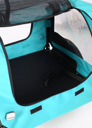 Pet Bike Trailer Dog Cart for Bicycle,Suitable for Small and Medium Pets, Easy Folding Cart Frame, Quick Release Wheel, Non-Slip Floor, Internal Leash - Pup List