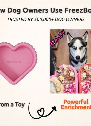FreezHeart - Durable Heart Enrichment Chew