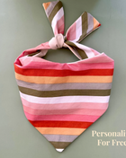 Boho Stripes Dog Bandana
