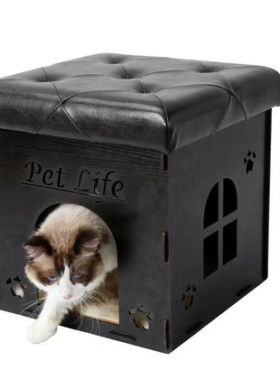 Collapsible Cat House Furniture Bench