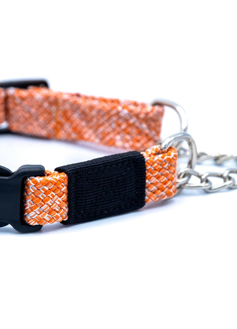 Adventure Style Flat Weave Climbing Rope Martingale Dog Collar