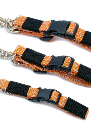 Adventure Style Flat Weave Climbing Rope Martingale Dog Collar
