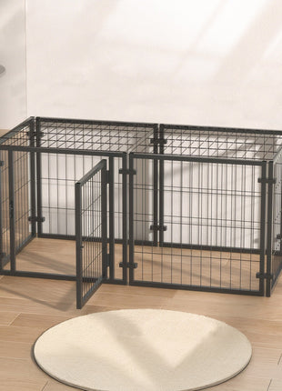 47.2' Dog Crate for Small Medium Large Dogs, Puppy Dog Playpen for Yard Indoor Outdoor Use, Pet Dog Cage Kennel (47.2'L x 23.6'W x 23.6'H)
