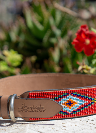 Red Vogue Sambboho dog collar