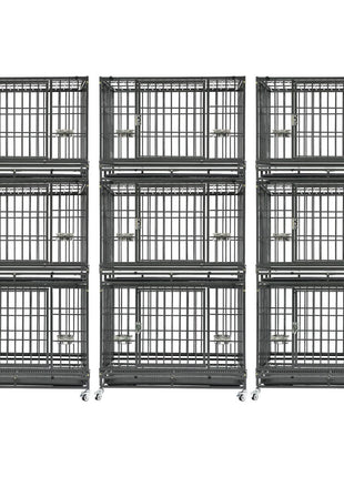 37" Stackable Heavy Duty Dog Crate 371D07