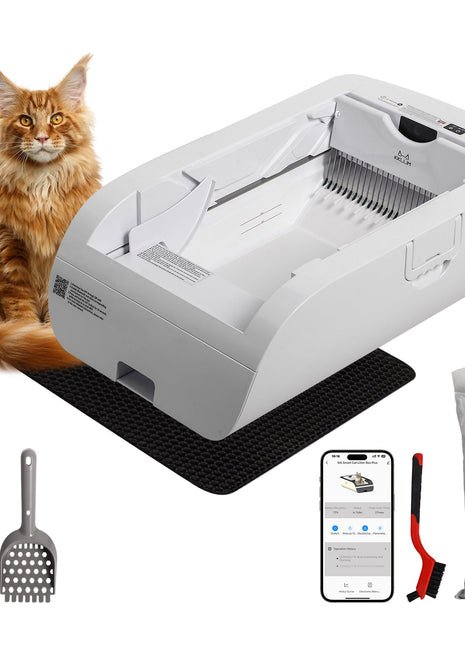 Smart Cat Litter Box Cat Litter Box Wide Opening