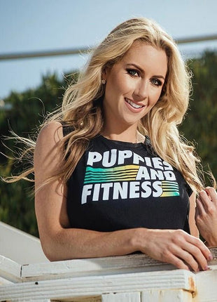 Puppies & Fitness Club Logo  | Crop Top