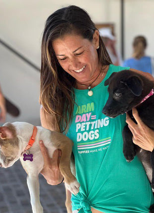 Arm Day = Petting Dogs Tank Top | Gift for Dog Lovers & Dog Moms