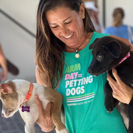 Arm Day = Petting Dogs Tank Top | Gift for Dog Lovers & Dog Moms